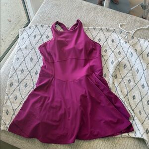 Lululemon Magenta Athletic Skater Dress - Racerback